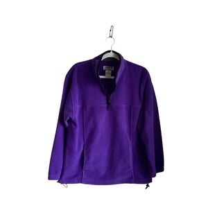 Alpine Tek By Palmetto’s Women’s 1/4 Zip Purple Fleece Pullover.  Size M